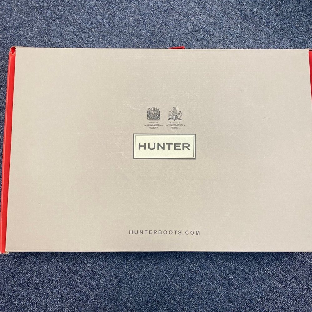 HUNTER RAIN BOOTS, BLACK, LIKE NEW